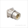 Conector de plugue redondo de ângulo reto M23